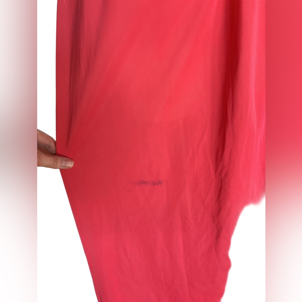 Mod 60s Retro Romantic – Vintage Coral Pink maxi length negligee – Medium - Picture 6 of 8